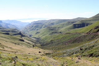 Looking back (down) from halfway up.