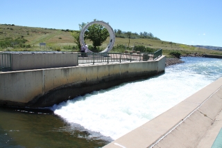 Stilling Basin with tunnel section in background