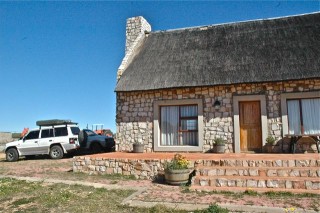 The evening cottage used as a refuge from the night's chill