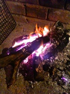 Keeping the night cold at bay.......