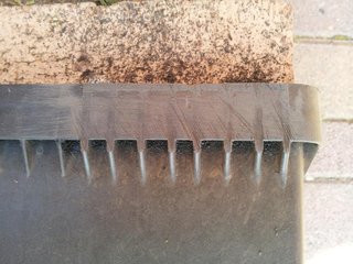 Leaving a nice flat surface to which to fix the new bracket