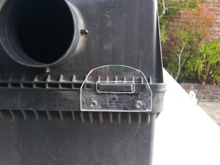 Bracket detail from outside air filter box