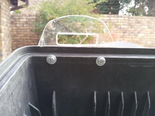 Bracket detail from inside air filter box