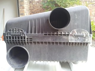 Air filter closed - NO filter element in place - NB you need clearance 12,3mm (check vs good one) above the level of the top of the filter box