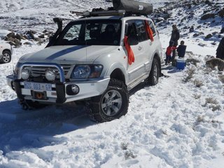 Pajero in the snow!