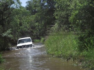 My dads lwb taking a swim