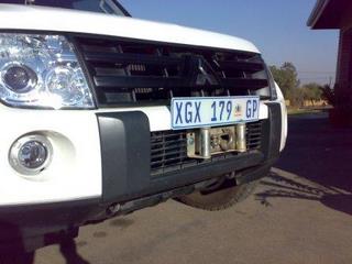 Frontal pic showing winch
