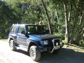 My girl and My Pajero.JPG