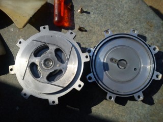 viscous clutch split open