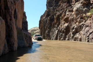 Nice and wet and boggy in the Hoarisib... had to pull a few cruisers out here - good times :-)