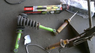 DHP Garbiels fitted with OME coils vs old front shocks