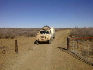 One little puddle close to Verneukpan 'caught me' :)