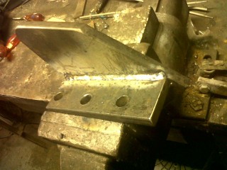 The 2 plates welded up