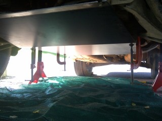 5- Clamped to chassis to measure holes to drill.jpg