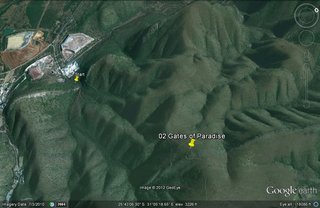 Google Earth image of 01 Start point