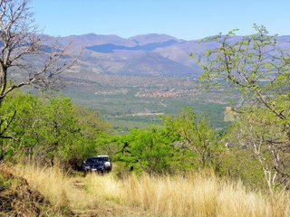 Barberton in the valley below