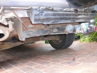 The towbar with poor mounting brackets