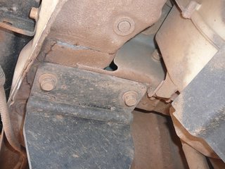 Cracks next to the mounting point