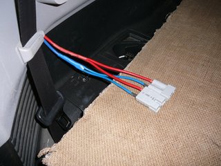Brad Harris connectors in the back of the Pajero