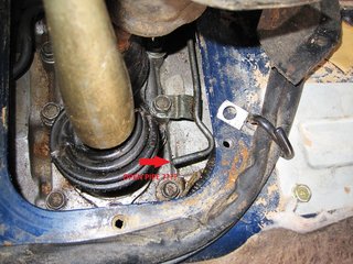 Arrow indicate open end pipe