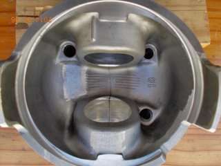 Photo 1: Manufactured holes in pistom bottom.
