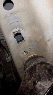 Mounting bolt pulled though Chassis
