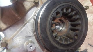 Main crank pulley on 0 Degrees