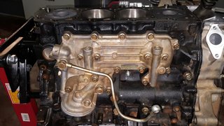 Oil cooler fitted