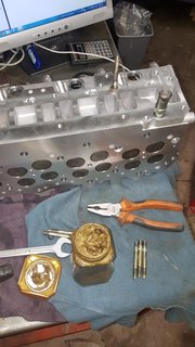 Fitting intake studs &amp; coolant outlet - copper-slip to all studs as well