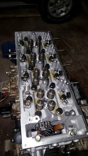 Head Bolts fitted in place with DELO400