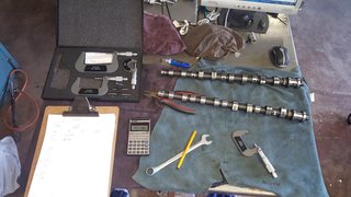 Measuring cam-shaft profiles.