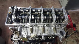 Intake manifold and injector lines fitted